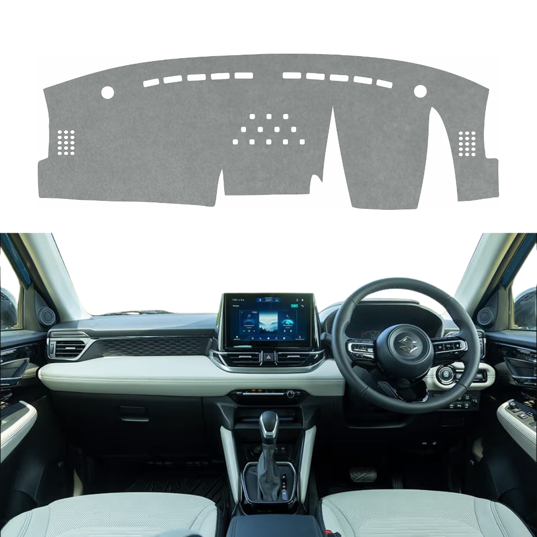 Maruti Suzuki Victoris 2025 To 2026 Car Dashboard Cover Mat (Grey)