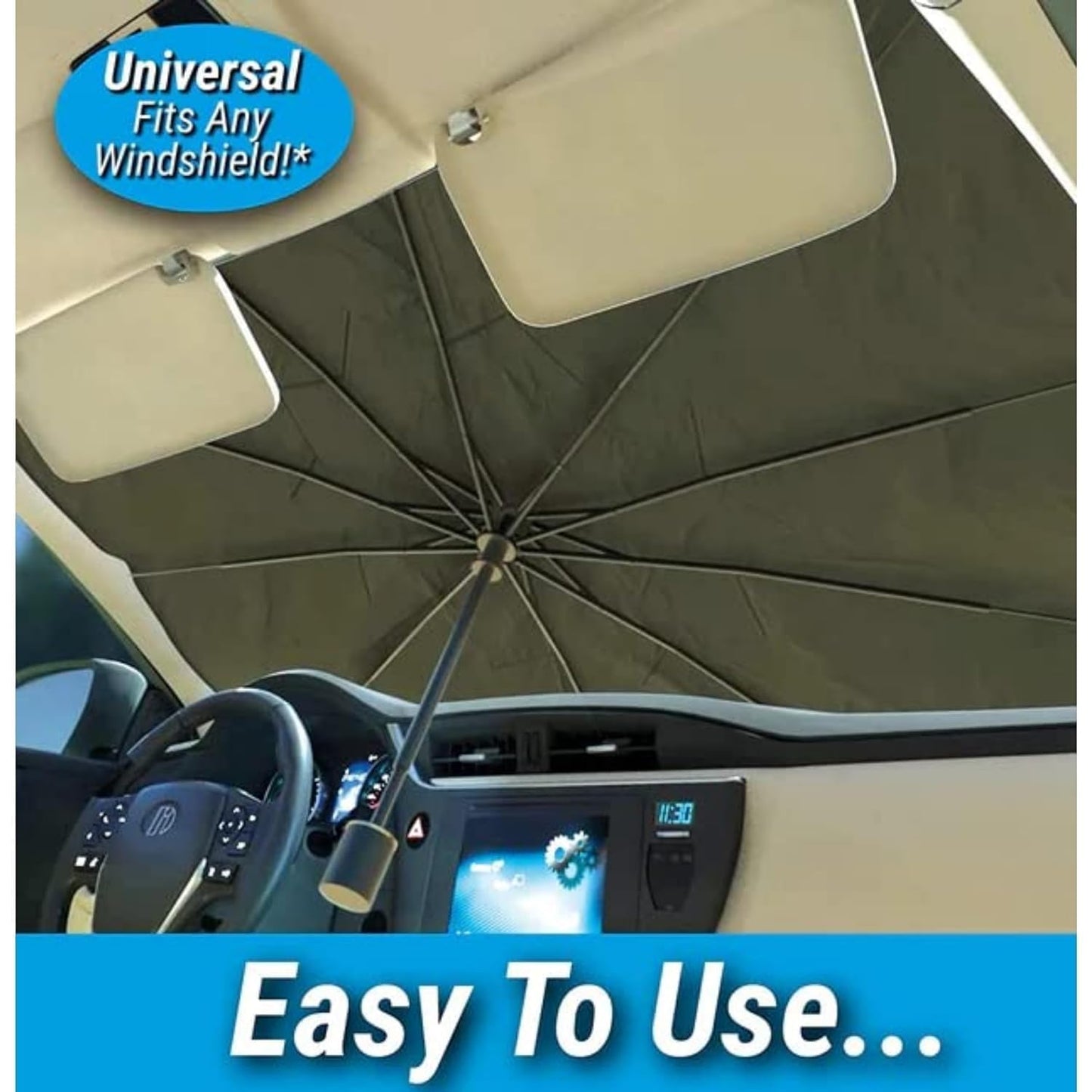 car dashboard sun shade protector