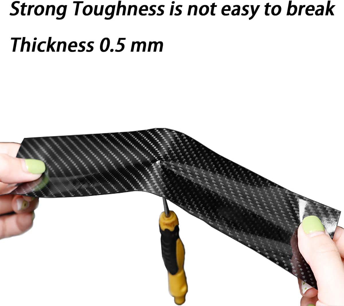 Car High Gloss Anti Scratch Black Carbon Fiber Paint Protection Film Tape