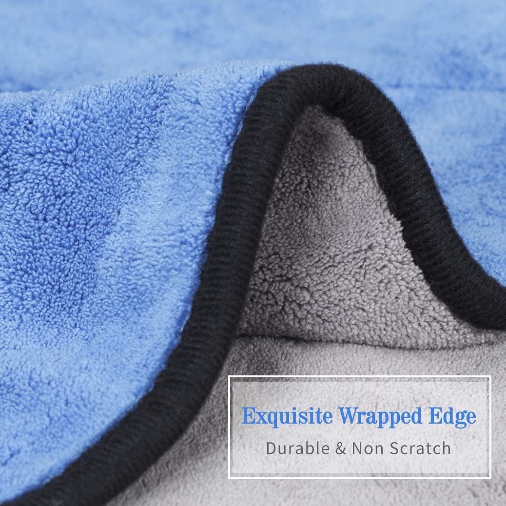 Multipurpose Microfiber 800 GSM Pack of 2-40cm x 40cm Cleaning Towel Microfibre Cloth Highly Absorbent Dust Towels for All Vehicles Bikes Cars Glass (Pack of 2)
