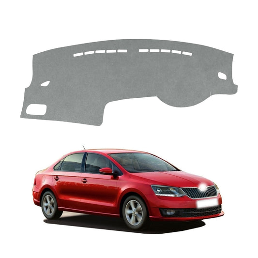 Skoda Rapid 2011 To 2022 Car Dashboard Cover Mat (Grey)