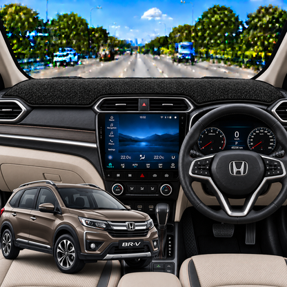 Honda BR-V 2016 To 2018 Car Dashboard  Cover Mat (Grey)