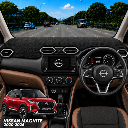 Nissan Magnite 2020 To 2026 Car Dashboard Cover Mat (Grey)