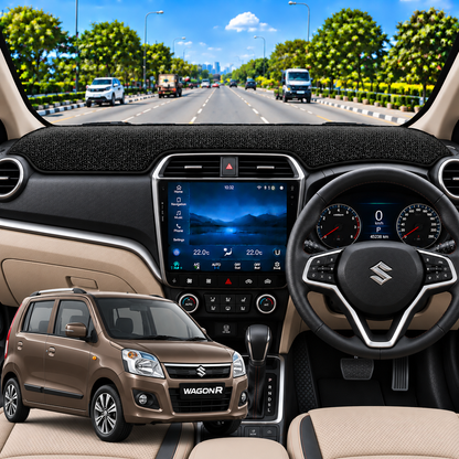 Maruti Suzuki Wagon-R 2011 To 2018 Car Dashboard Cover Mat (Grey)
