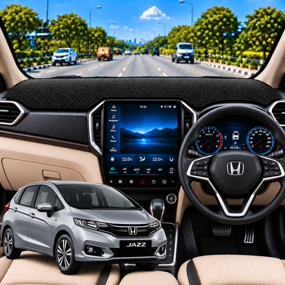 Honda Jazz 2014 To 2023 Car Dashboard Cover Mat (Grey)