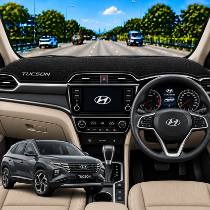 Hyundai Tucson 2022 To 2026 Car Dashboard Cover Mat (Grey)