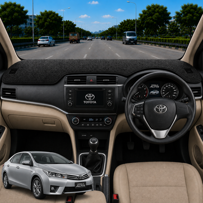 Toyota Corolla Altis 2003 To 2007 Car Dashboard Cover Mat (Grey)