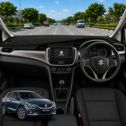 Maruti Suzuki Baleno 2022 To 2026 Car Dashboard Cover Mat (Grey)