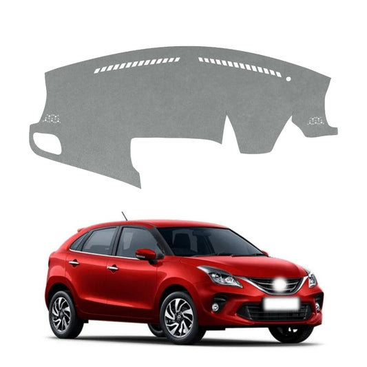 Toyota Glanza 2019 To 2022 Car Dashboard Cover Mat (Grey)
