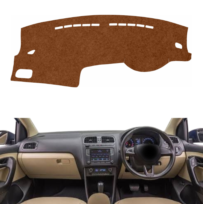 Skoda Rapid 2011 To 2022 Car Dashboard Mat (Brown)