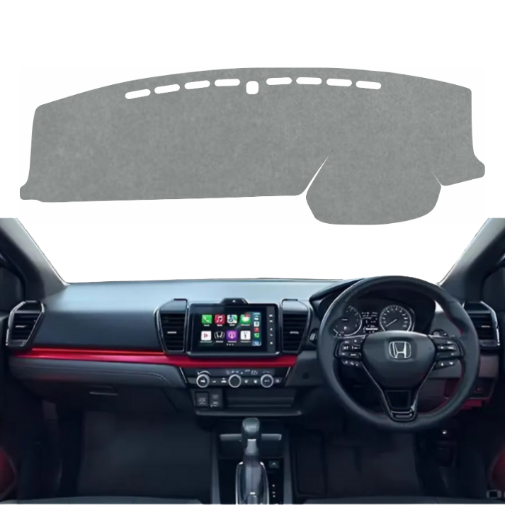 Honda City 2020 To 2026 Car Dashboard Cover Mat (Grey)
