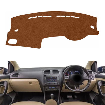 Volkswagen Ameo 2016 To 2022 Car Dashboard Mat (Brown)