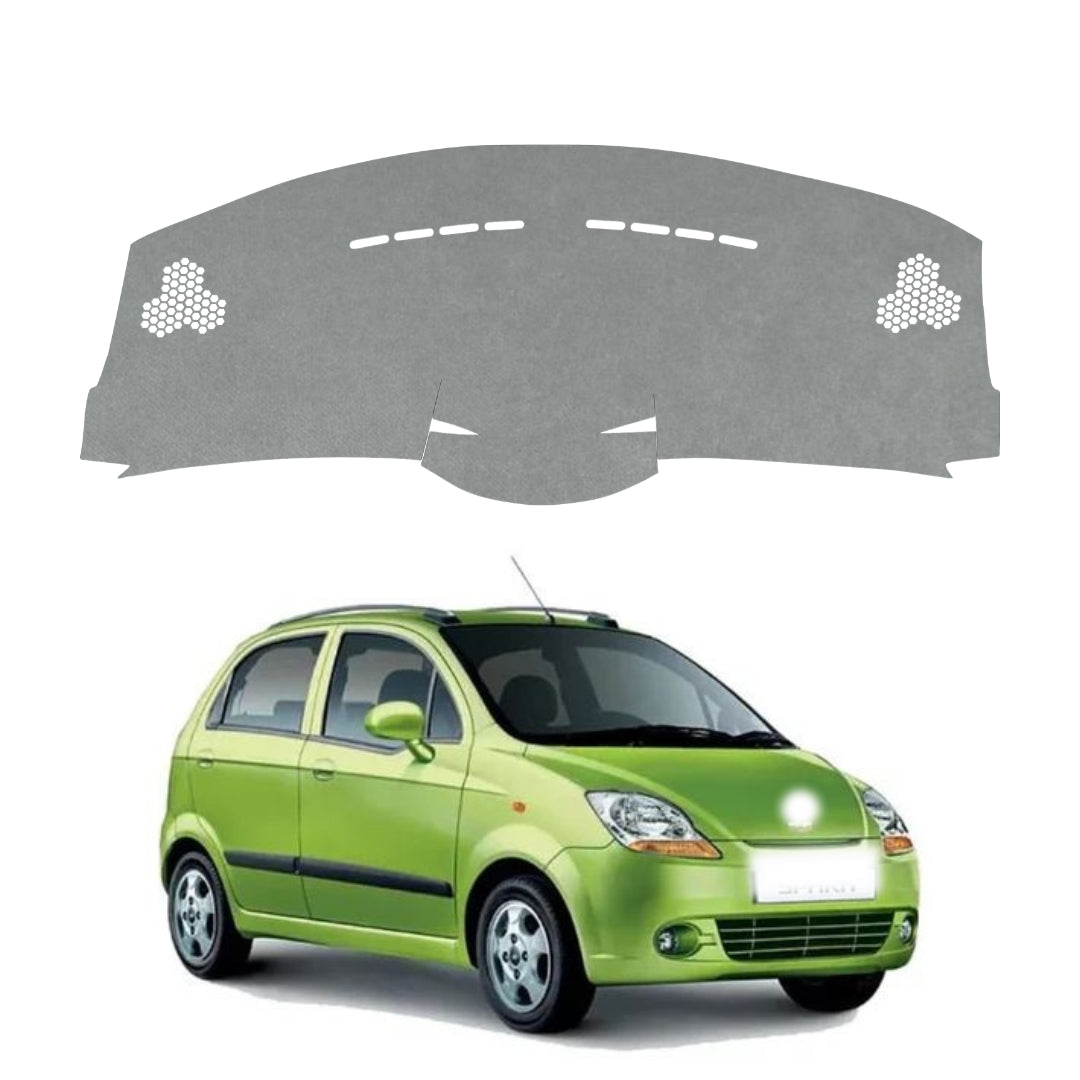 Chevrolet Spark 2007 to 2017 Car Dashboard Cover Mat (Grey)