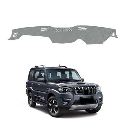 Mahindra Scorpio S 2014 To 2026 Car Dashboard Cover Mat (Grey)