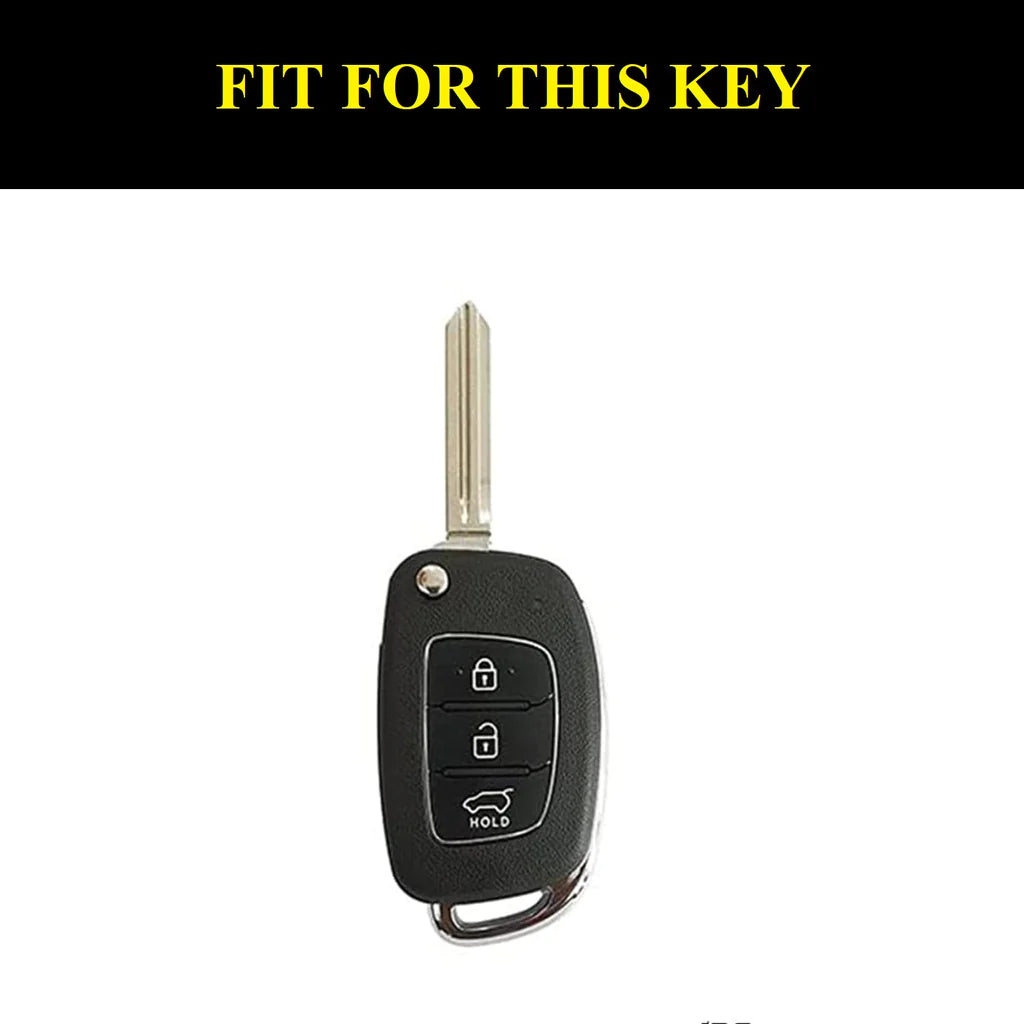 Premium Metal Key Cover for Hyundai Creta | Venue | Tucson | Alcazar | I20 | Grand I10 | Aura | Xcent | Accent | Exter