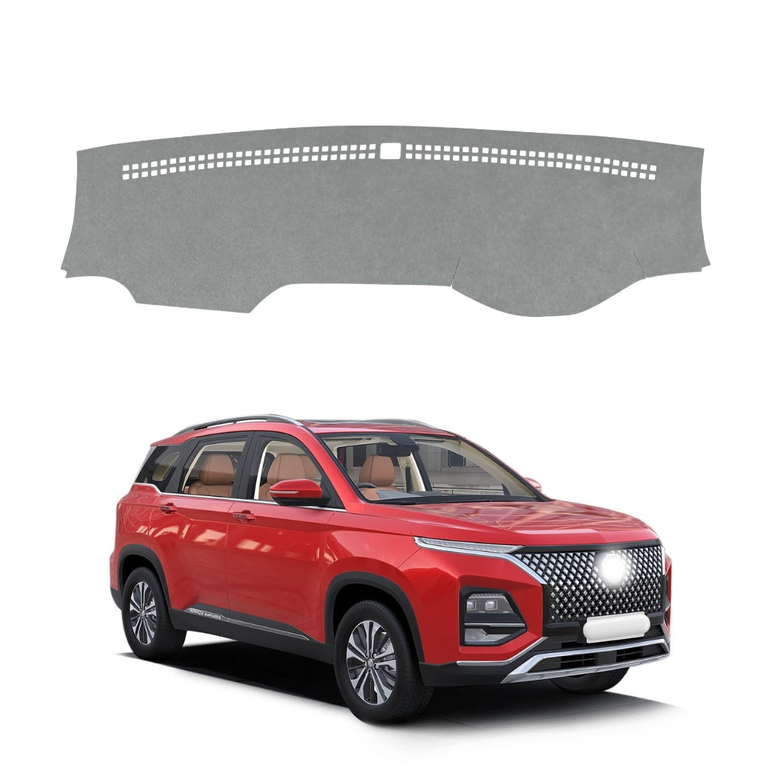 MG Hector Plus 2023 To 2026 Car Dashboard CoverMat (Grey)