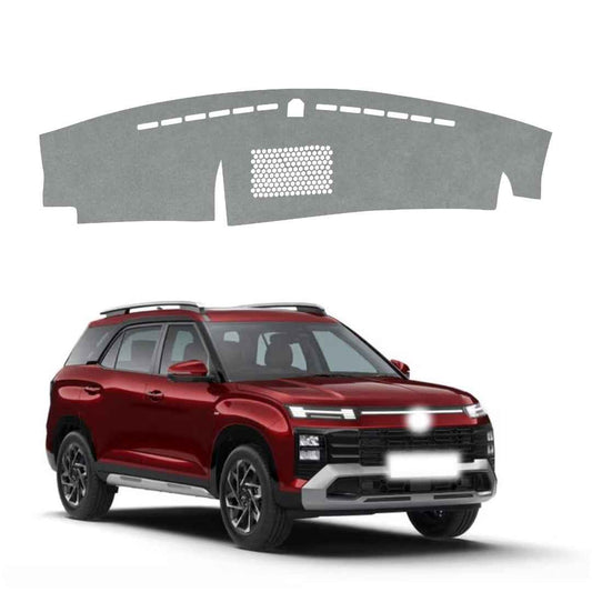 Hyundai Alcazar 2021 To 2024 Car Dashboard Cover Mat (Grey)