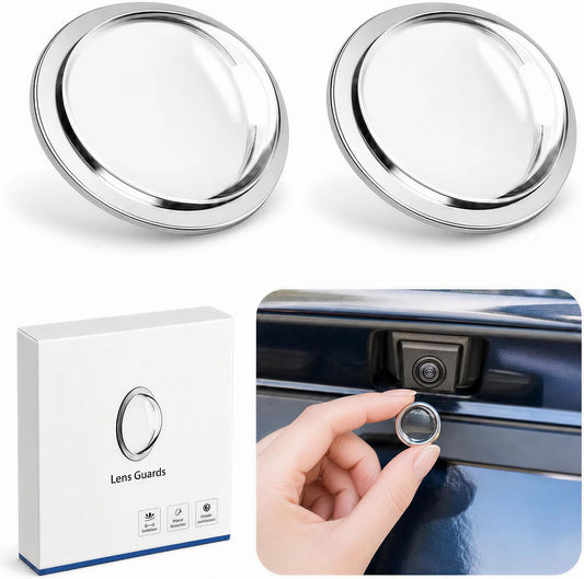 Car Camera Lens Protector 360° All-Round Protection, Anti-Scratch & Waterproof, Compatible with Most Vehicle Cameras (Pack of 2Pcs)