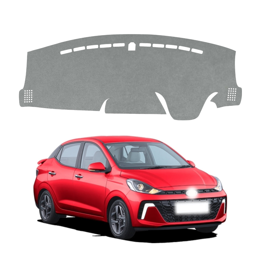 Hyundai Aura 2020 To 2026 Car Dashboard Cover Mat (Grey)