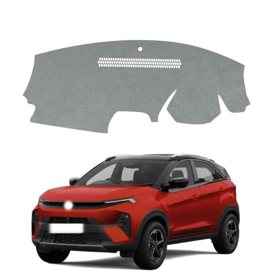 Tata Nexon 2017 To 2026 Car Dashboard Cover Mat (Grey)