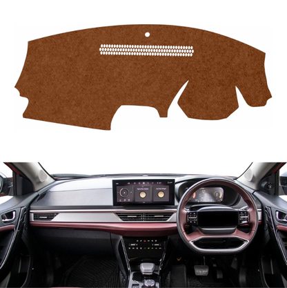 Tata Curvv 2024 To 2026 Car Dashboard Cover Mat (Brown)
