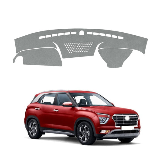 Hyundai Creta 2019 To 2024 Car Dashboard Cover Mat (Grey)