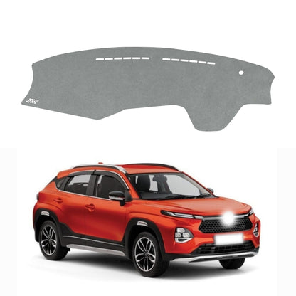 Toyota Taisor 2022 To 2026 Car Dashboard Cover Mat (Grey)