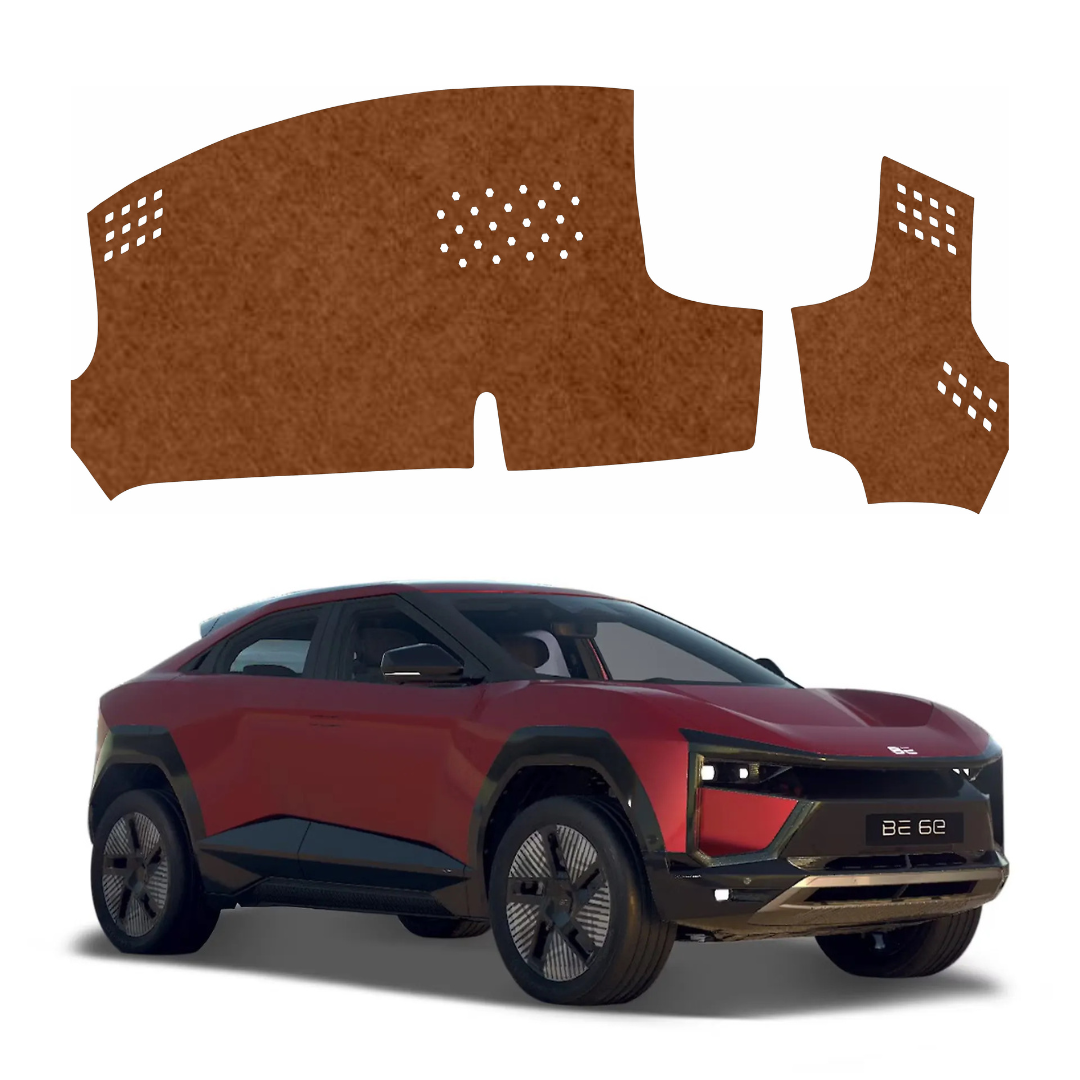 Mahindra BE 6 HUD 2025 To 2026 Car Dashboard Mat (Brown)