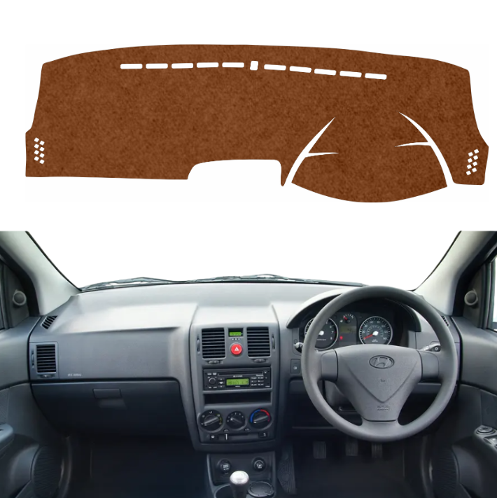 Hyundai Getz 2004 To 2010 Car Dashboard Mat (Brown)