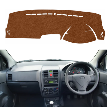 Hyundai Getz 2004 To 2010 Car Dashboard Mat (Brown)