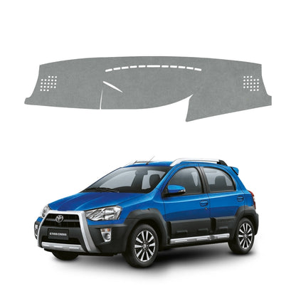 Toyota Etios Cross 2014 To 2020 Car Dashboard Cover Mat (Grey)