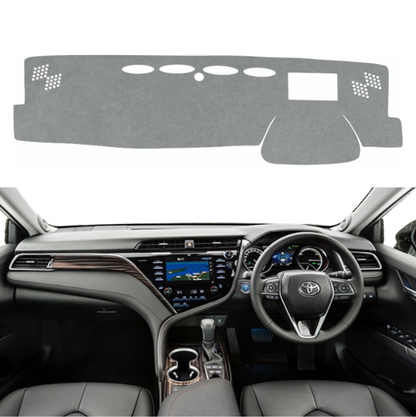 Toyota Camry 2019 To 2024 Car Dashboard Cover Mat (Grey)