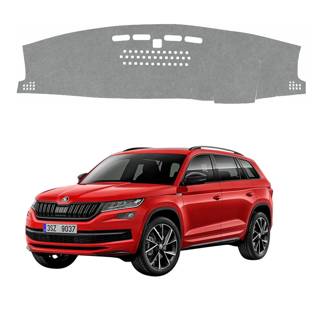 Skoda Kodiaq 2018 To 2025 Car Dashboard Cover Mat (Grey)