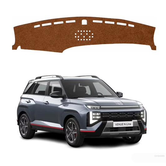 Hyundai Venue N Line 2025 To 2026 Car Dashboard Mat (Brown)