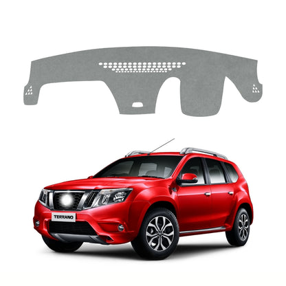 Nissan Terrano 2012 To 2019 Car Dashboard Cover Mat (Grey)