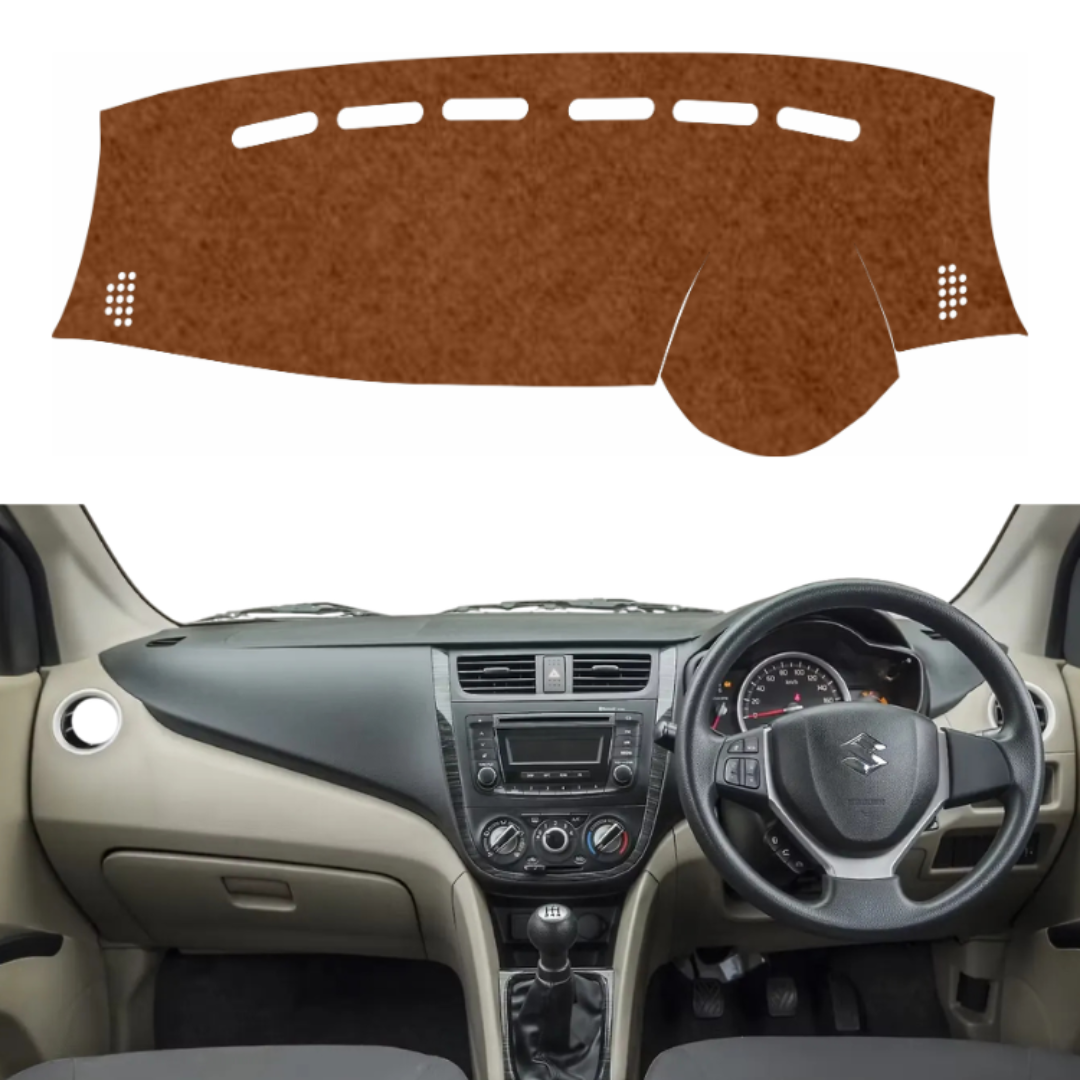 Maruti Suzuki Celerio 2017 To 2021 Car Dashboard Mat (Brown)