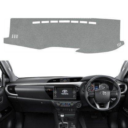 Toyota Hilux 2022 To 2026 Car Dashboard Cover Mat (Grey)