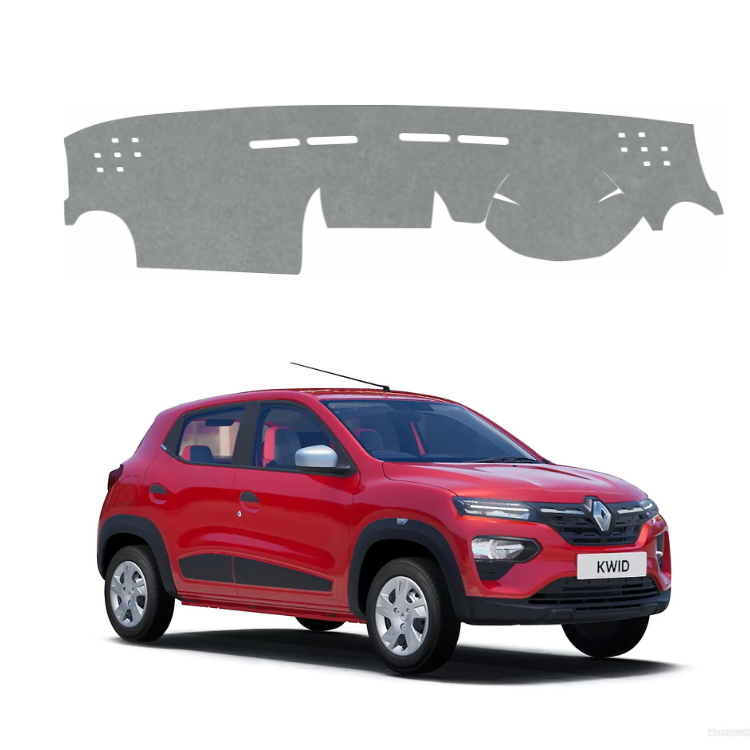 Renault KWID 2015 to 2026 Car Dashboard Cover Mat (Grey)