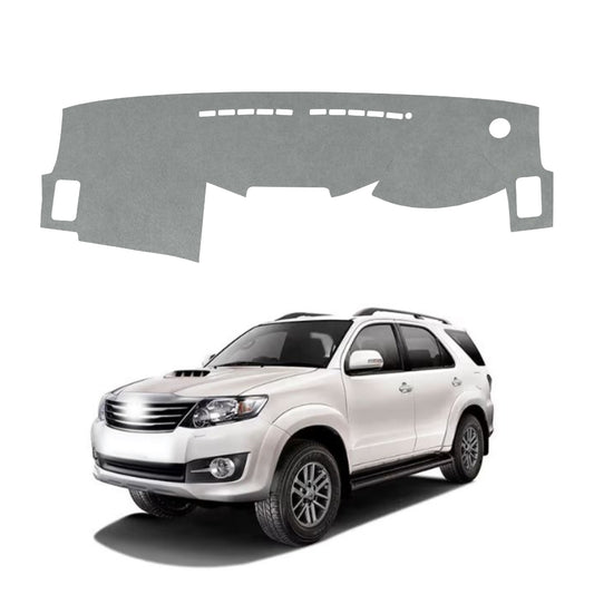 Toyota Fortuner 2009 To 2017 Car Dashboard Cover Mat (Grey)