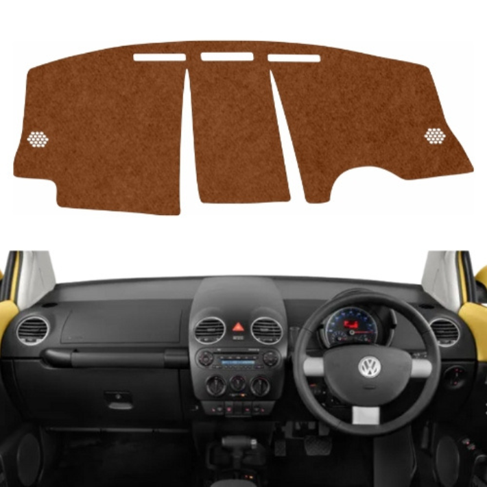 Volkswagen Beetle 2009 To 2016 Car Dashboard Mat (Brown)