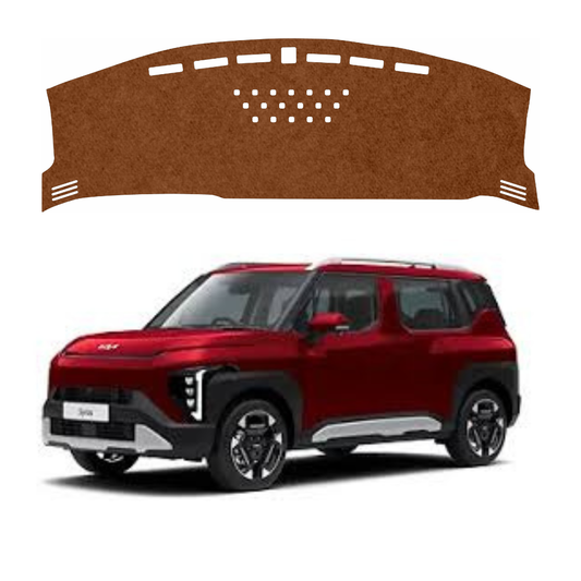 Kia Syros 2025 To 2026 Car Dashboard Mat (Brown)