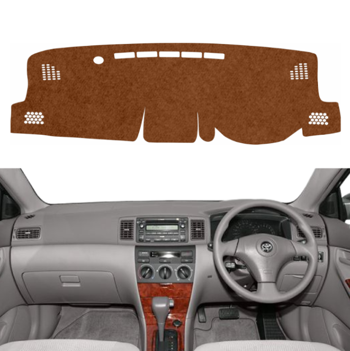 Toyota Corolla Altis 2003 To 2007 Car Dashboard Mat (Brown)