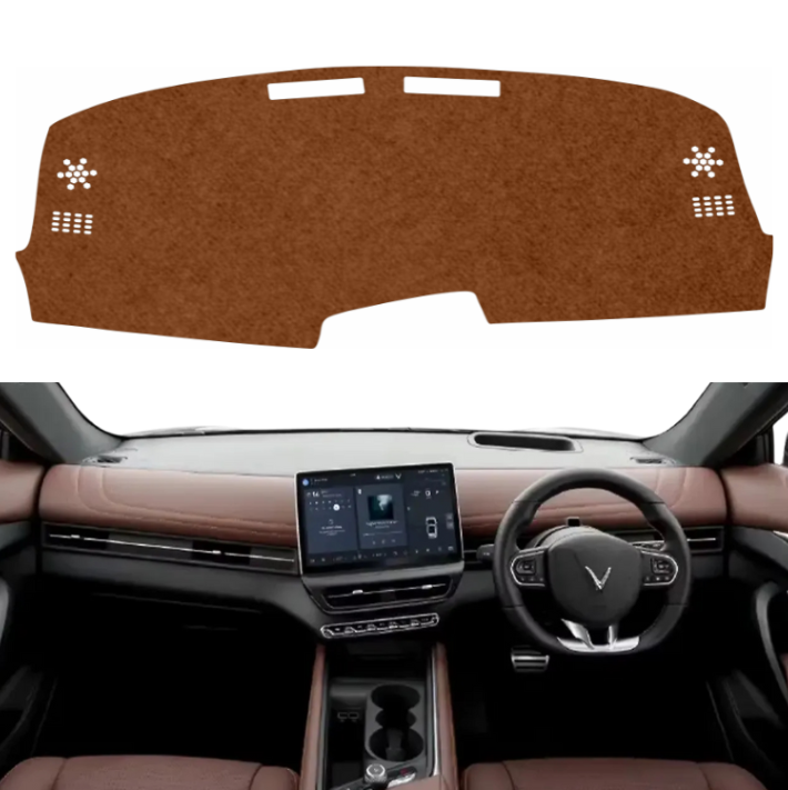 Vinfast VF 7 2025 To 2026 Car Dashboard Mat (Brown)