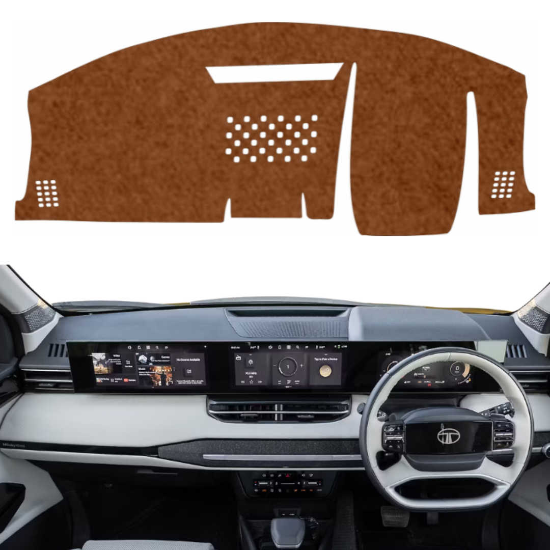 Tata Sierra 2026 Car Dashboard Mat (Brown)