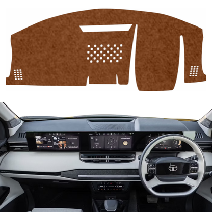 Tata Sierra 2026 Car Dashboard Mat (Brown)