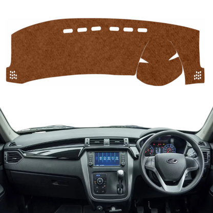 Mahindra KUV100 2016 To 2023 Car Dashboard Mat (Brown)
