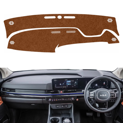 Kia Carnival 2024 To 2026 Car Dashboard Mat (Brown)