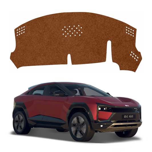Mahindra BE6 2025 To 2026 Car Dashboard Mat (Brown)