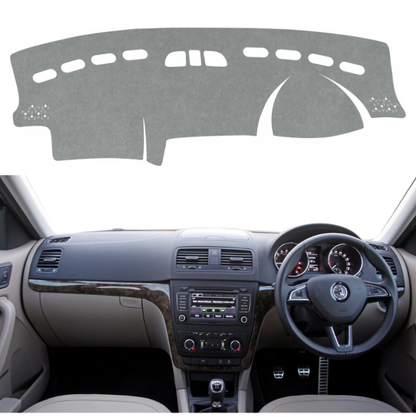 Skoda Yeti 2010 To 2014 Car Dashboard Cover Mat (Grey)