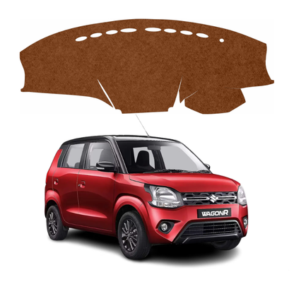 Maruti Suzuki Wagon-R 2019 To 2026 Car Dashboard Mat (Brown)